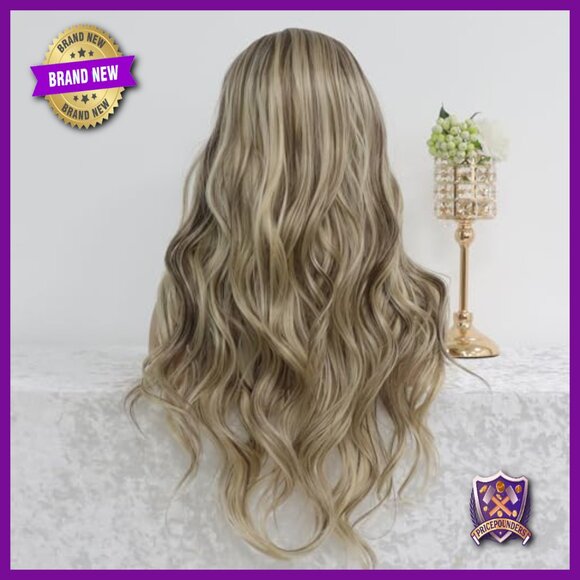 24-Inch Synthetic Lace Front Wig, Heat Resistant, Pre-Plucked, Glueless main image 4